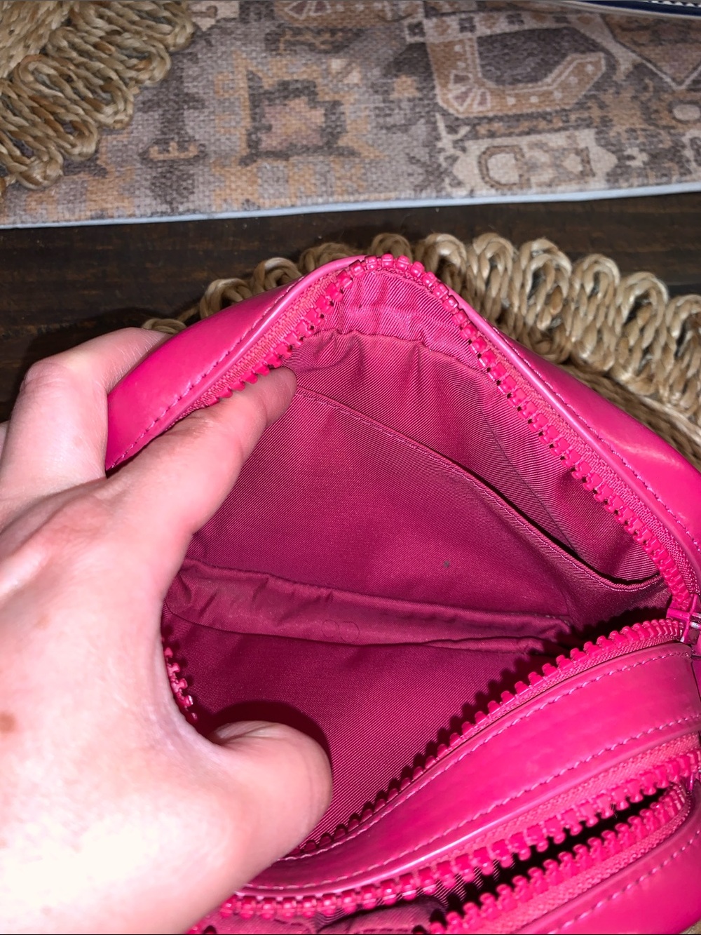 Tory Burch Perry Bombe Mini Crossbody Camera Bag in Pink - Picture 12 of 14